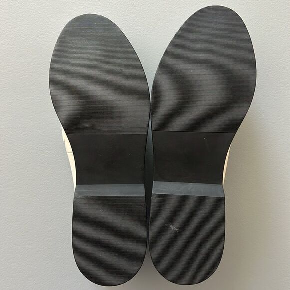 New Nordstrom Lafayette Penny Loafer Off White Size 10M - Picture 7 of 8